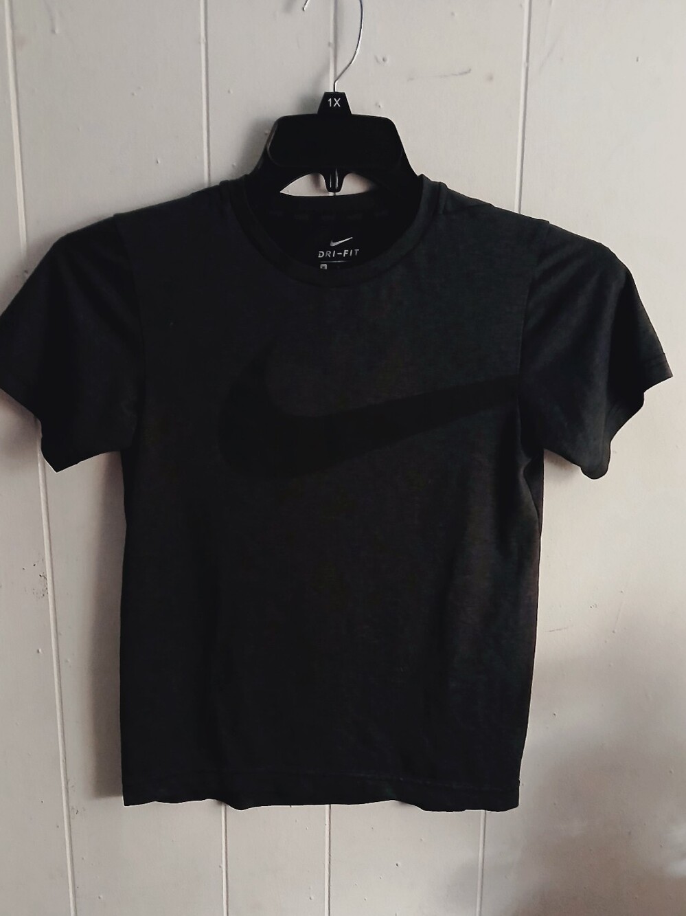 Nike Black Dri-FIT Boys Tee with Swoosh